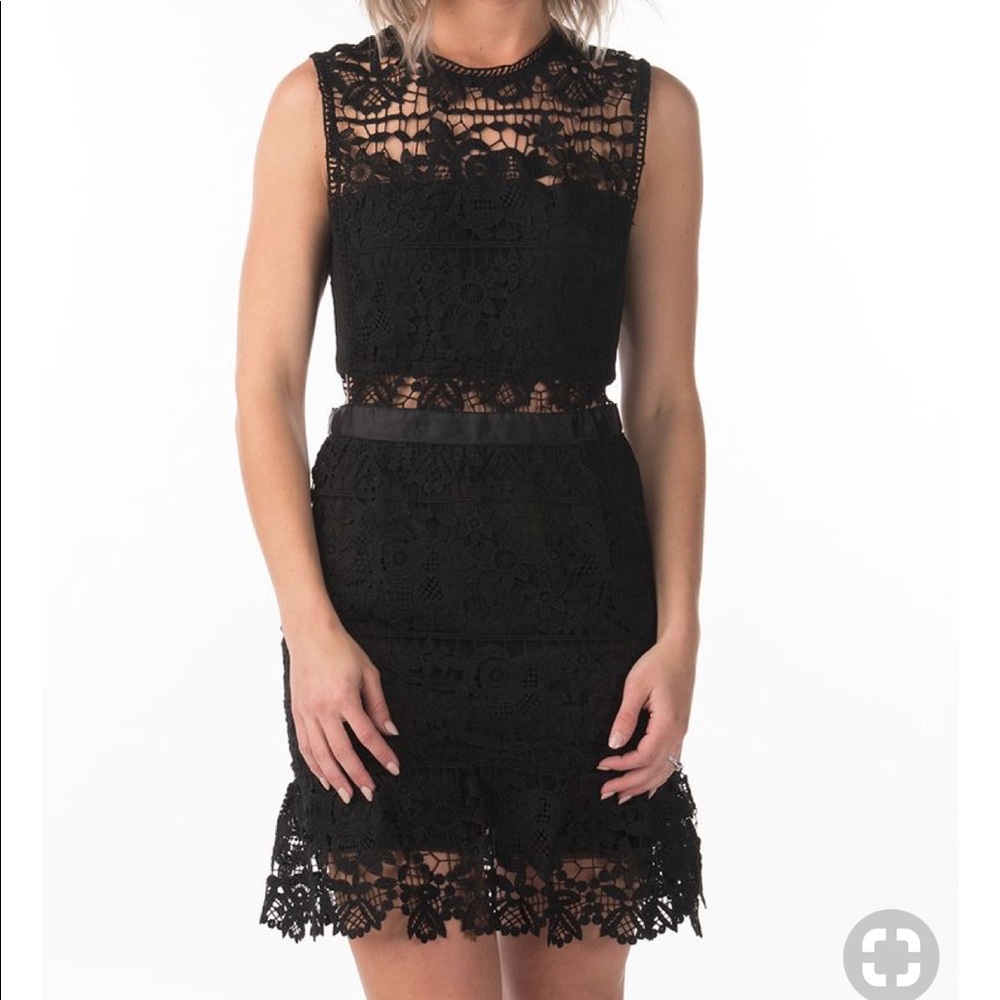 Super cute black lace dress